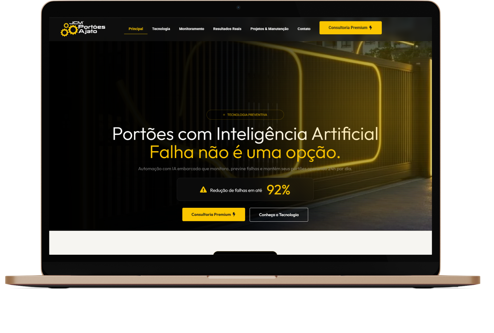 Landing Page Premium — JCM Portões Ajato