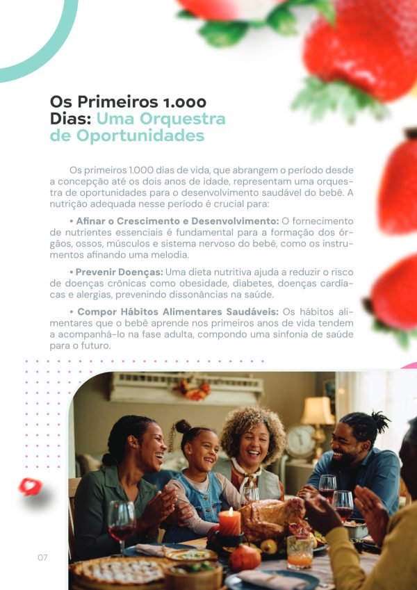 Design de Capa e Diagramação de E-book / Livro — Bebê Saudável, Futuro Brilhante