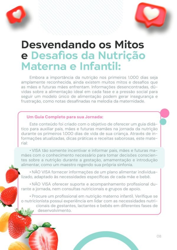 Design de Capa e Diagramação de E-book / Livro — Bebê Saudável, Futuro Brilhante